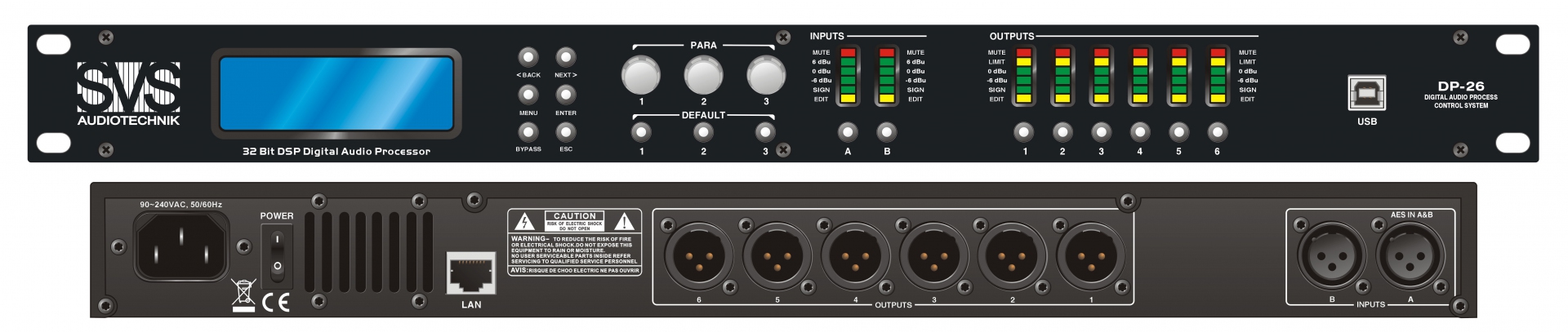 SVS Audiotechnik DP-26 Цифровой процессор: 2 входа 6 выходов в Белгороде
