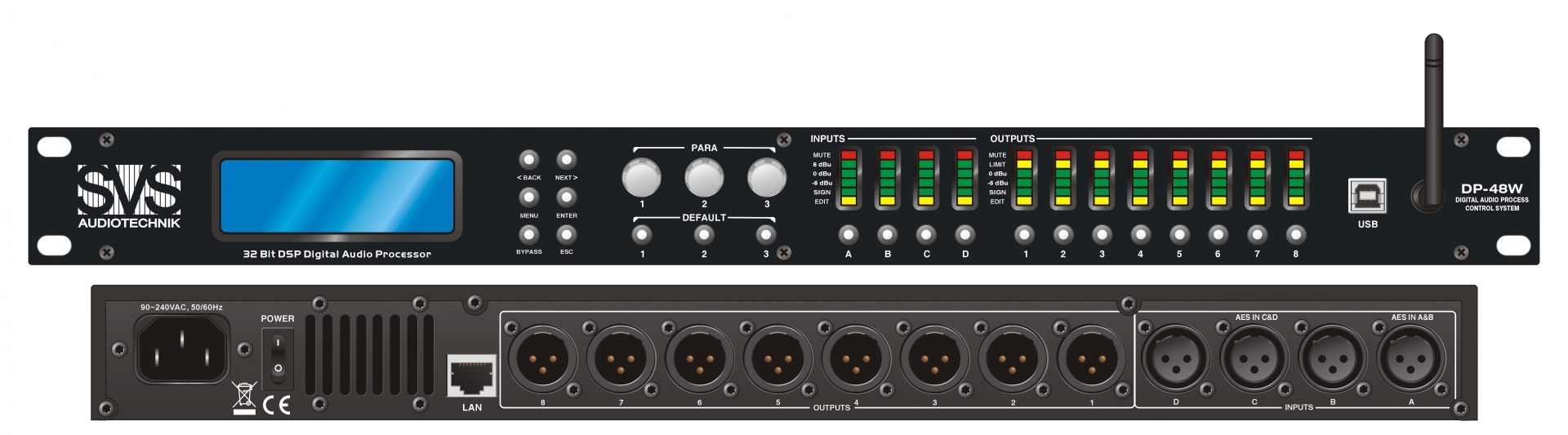 SVS Audiotechnik DP-48W Цифровой процессор: 4 входа 8 выходов в Белгороде