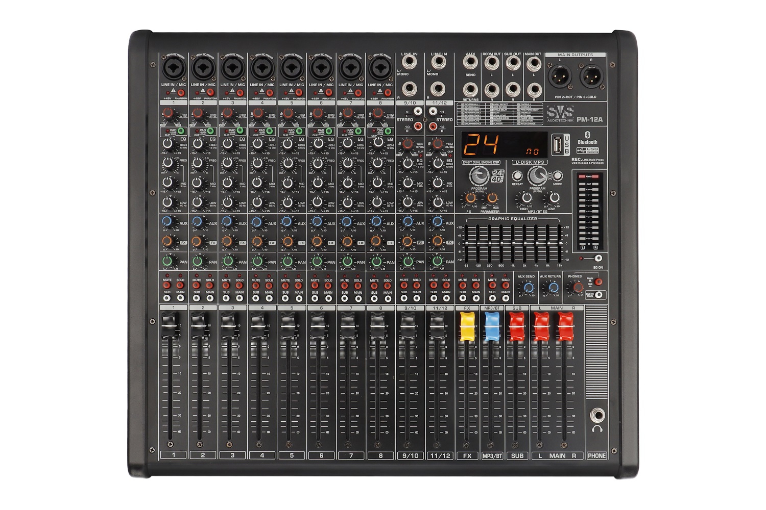 SVS Audiotechnik mixers PM-12A Активный аналоговый микшерный пульт, 12-канальный в Белгороде